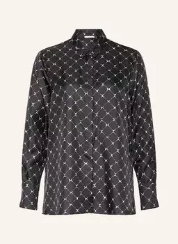 Шелковая блузка-рубашка Rosso35, черный