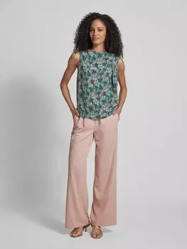 Шелковая блузка с цветочным принтом модель 'TEMPRA' Weekend Max Mara, темно-зеленый