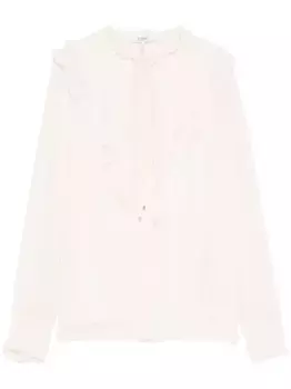 Шелковая блузка с оборками CHLO, нейтральный