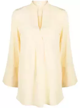 Шелковая блузка с рукавами колокол BY MALENE BIRGER, желтый