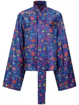 Шелковая блузка Shanghai Tang, синий