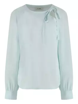 Шелковая блузка St. John, синий