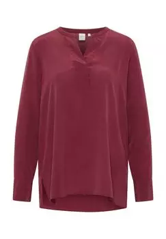 Шелковая блузка СВОБОДНОГО ФИТА ETERNA, цвет Bordeaux