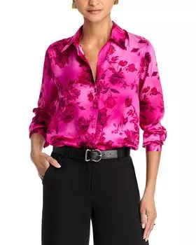 Шелковая блузка Тайлер L'AGENCE, розовый