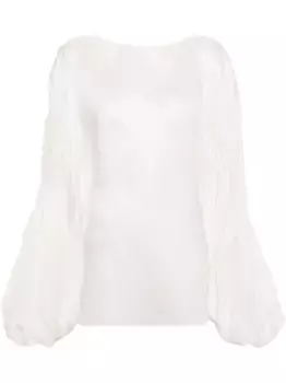 Шелковая блузка The Quico KHAITE, белый