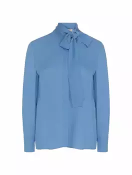 Шелковая блузка Valentino Garavani, синий