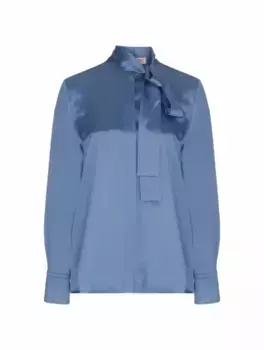 Шелковая блузка Valentino Garavani, синий