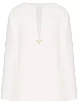 Шелковая блузка VGold Valentino Garavani, белый