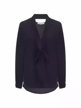 Шелковая блузка Victoria Beckham, черный