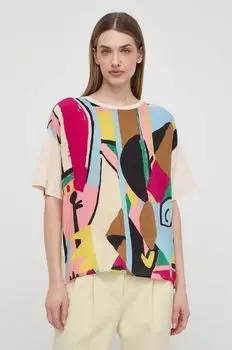 Шелковая блузка Weekend Max Mara, мультиколор