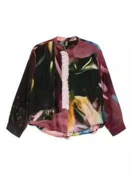 Шелковая блузка YAVI, красный