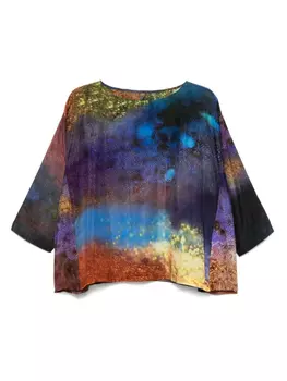 Шелковая блузка YAVI, синий