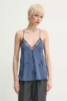 Шелковая блузка Zadig&Voltaire, синий