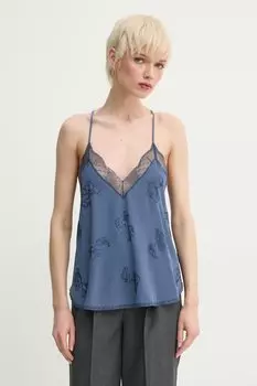 Шелковая блузка Zadig&Voltaire, синий