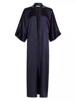 Шелковая длинная куртка-кимоно-халат The Sei
