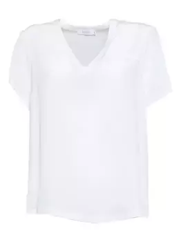 Шелковая футболка Barba, белый