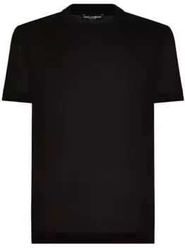 Шелковая футболка DOLCE & GABBANA, черный