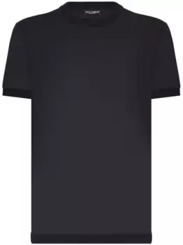Шелковая футболка DOLCE & GABBANA, синий