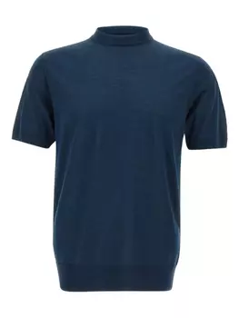 Шелковая футболка Eleventy, синий