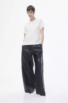 Шелковая футболка H&M, белый