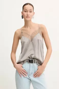 Шелковая футболка IRO, серый