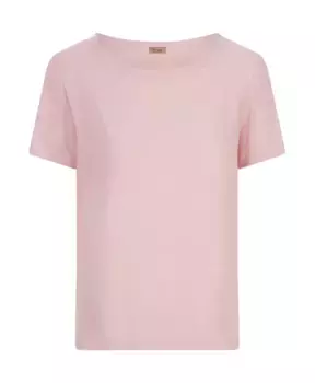 Шелковая футболка с круглым вырезом Her Shirt, розовый