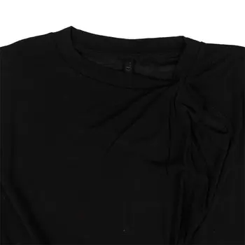 Шелковая Футболка с Защипами Unravel Project - Черный, черный