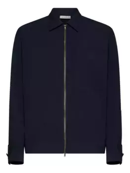 Шелковая куртка на молнии Blanca Vita, синий