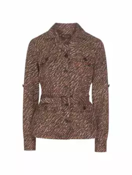 Шелковая куртка-сафари Deena Loro Piana, мультиколор