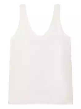 Шелковая майка Another Tomorrow, нейтральный