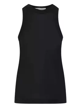 Шелковая майка Carven, черный