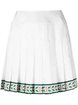 Шелковая мини-юбка Laurel CASABLANCA, белый