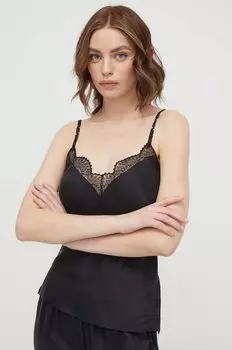 Шелковая пижама топ Chantelle, черный