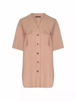 Шелковая рубашка Abir Loro Piana, бежевый