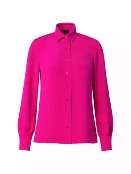 Шелковая рубашка Akris, розовый