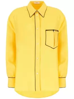 Шелковая рубашка Bally, желтый