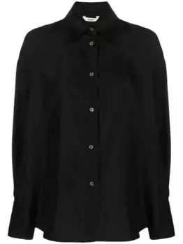 Шелковая рубашка Bernarda Barena, черный