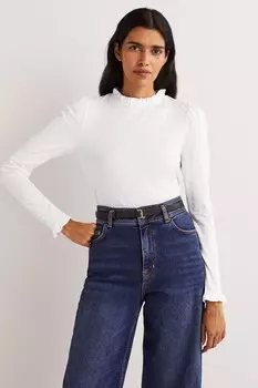 Шелковая рубашка Boden, белый