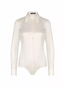 Шелковая рубашка-боди Dolce&Gabbana