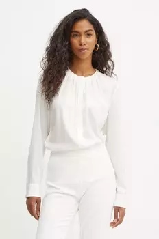 Шелковая рубашка Boss, бежевый