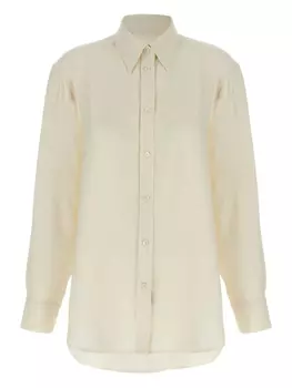 Шелковая рубашка Brioni, белый