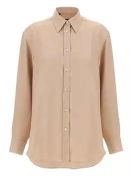 Шелковая рубашка Brioni, розовый