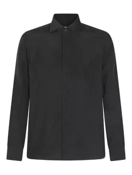 Шелковая рубашка Canali, черный