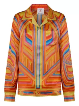 Шелковая рубашка CASABLANCA, оранжевый