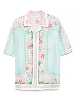 Шелковая рубашка CASABLANCA, розовый