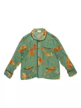 Шелковая рубашка COMMUNS, зеленый