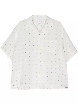 Шелковая рубашка Crosby visvim, бежевый