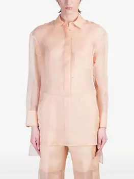 Шелковая рубашка Del Core, розовый