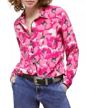 Шелковая рубашка для летней вечеринки The Kooples