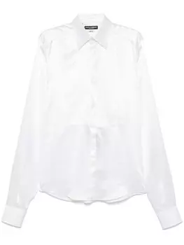 Шелковая рубашка Dolce & Gabbana, белый